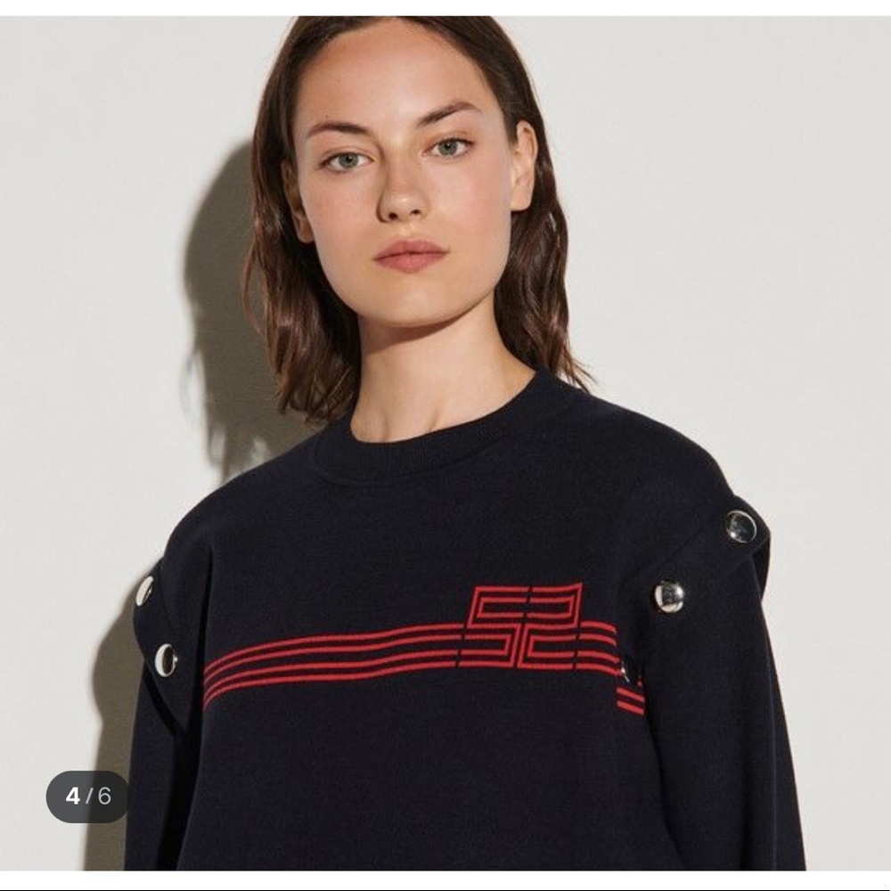 Sandro Sweater with Press Studs